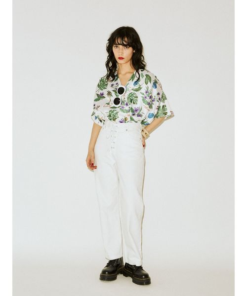 jouetie(ジュエティ)の「レースアップデニム(デニムパンツ・レディース・オフホワイト/ピンク/ブルー・SMALL/MEDIUM)」の19枚目の写真