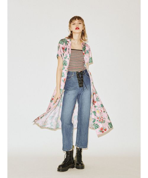 jouetie(ジュエティ)の「レースアップデニム(デニムパンツ・レディース・オフホワイト/ピンク/ブルー・SMALL/MEDIUM)」の14枚目の写真
