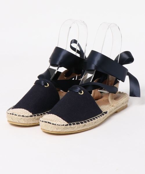 【MARNI】エスパドリーユサンダル リボン付きシルバーミュール セール】リボンジュートエスパドリーユ（サンダル）｜flower
