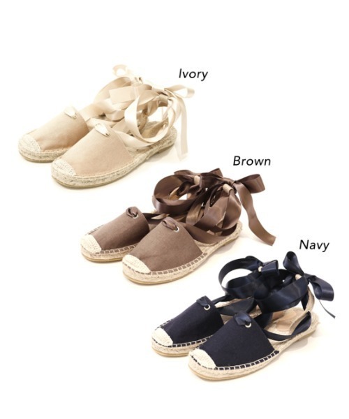 flower(フラワー)の「リボンジュートエスパドリーユ(サンダル・レディース・ネイビー/ブラウン/アイボリー・6/8/9/7/5)」の22枚目の写真
