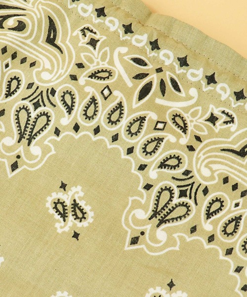 HAV-A-HANK（ハバハンク ）の「∴【 HAV-A-HANK / ハバハンク 】BANDANNA  DRAWSTRING BAG バンダナ 巾着バッグ（エコバッグ/サブバッグ・メンズ・ブラック/ベージュ/ピンク/ブルー/ホワイト・FREE）」の11枚目の写真