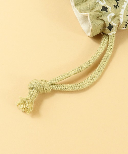 HAV-A-HANK（ハバハンク ）の「∴【 HAV-A-HANK / ハバハンク 】BANDANNA  DRAWSTRING BAG バンダナ 巾着バッグ（エコバッグ/サブバッグ・メンズ・ブラック/ベージュ/ピンク/ブルー/ホワイト・FREE）」の21枚目の写真