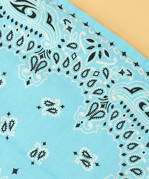 HAV-A-HANK（ハバハンク ）の「∴【 HAV-A-HANK / ハバハンク 】BANDANNA  DRAWSTRING BAG バンダナ 巾着バッグ（エコバッグ/サブバッグ・メンズ・ブラック/ベージュ/ピンク/ブルー/ホワイト・FREE）」の12枚目の写真