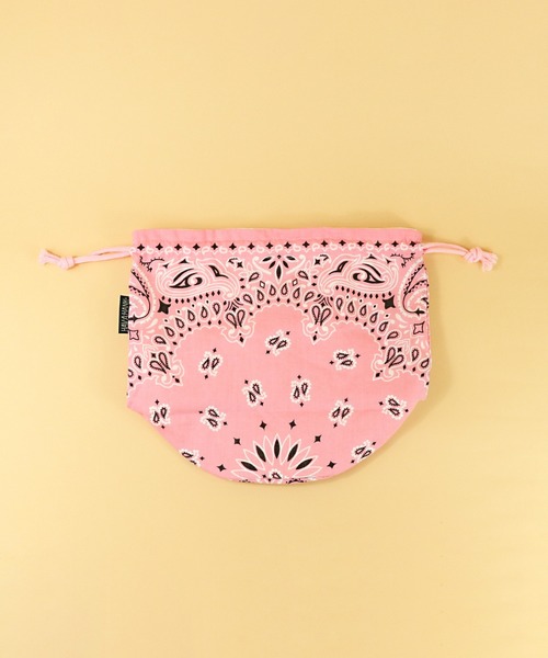 HAV-A-HANK（ハバハンク ）の「∴【 HAV-A-HANK / ハバハンク 】BANDANNA  DRAWSTRING BAG バンダナ 巾着バッグ（エコバッグ/サブバッグ・メンズ・ブラック/ベージュ/ピンク/ブルー/ホワイト・FREE）」の20枚目の写真