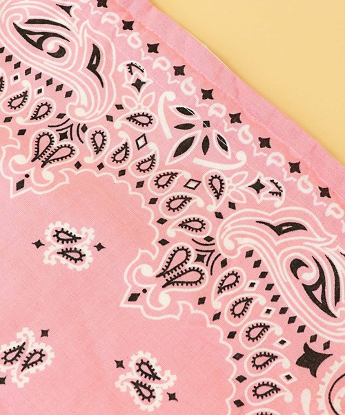 HAV-A-HANK（ハバハンク ）の「∴【 HAV-A-HANK / ハバハンク 】BANDANNA  DRAWSTRING BAG バンダナ 巾着バッグ（エコバッグ/サブバッグ・メンズ・ブラック/ベージュ/ピンク/ブルー/ホワイト・FREE）」の17枚目の写真