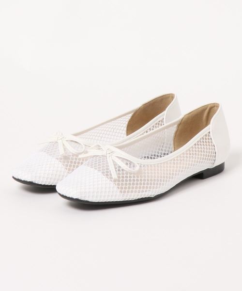 KOBE LETTUCE（コウベレタス）の「スクエアトゥメッシュパンプス（パンプス・レディース・ブラック/ベージュ/ブラウン/ホワイト・LL/S/M/L）」の8枚目の写真