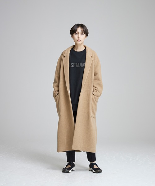 NOISE MAKER【イタリア生地】デニムジャケットドッキングチェスターコート NOISE MAKER（ノイズメーカー）の「【イタリア生地】デニムジャケット