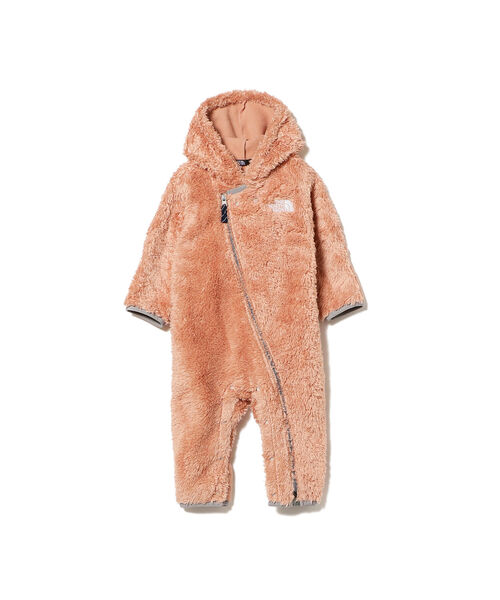 ノース　フェイス　シェルパフリーススーツ ピンク　ロンパース　ジャンプスーツ ノースフェイスシェルパフリーススーツ ピンクロンパース