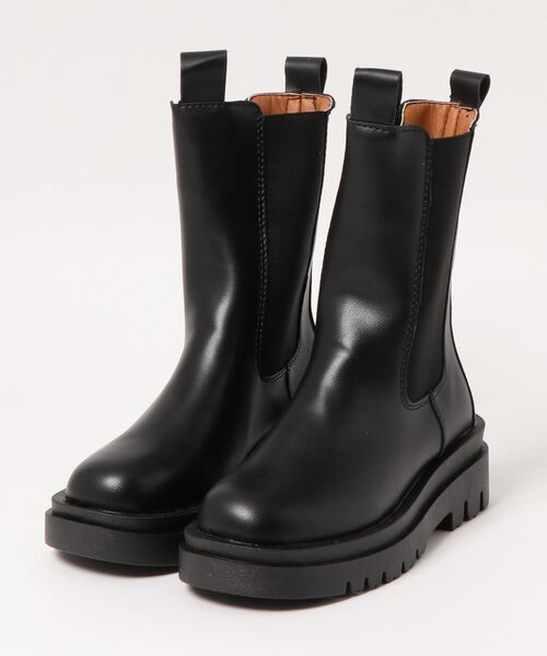 STYLEBLOCK（スタイルブロック）の「厚底サイドゴアロングブーツ（ブーツ・レディース・ブラック・39/35/37/40/36/38）」の4枚目の写真