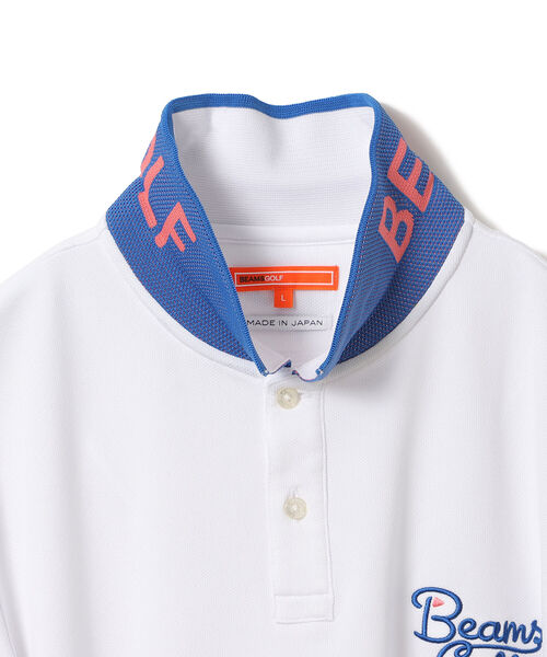 MEN＞BEAMS GOLF ORANGE LABEL / エリ裏 ジャカード ポロシャツ