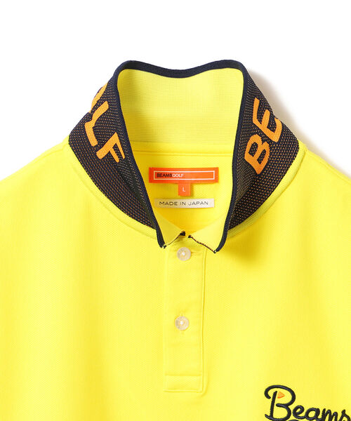 MEN＞BEAMS GOLF ORANGE LABEL / エリ裏 ジャカード ポロシャツ