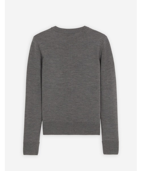 Maison Kitsune(メゾンキツネ)の「CHILLAX FOX PATCH ADJUSTED CARDIGAN(カーディガン/ボレロ・レディース・ベージュ/ブラック系その他・S/M/XS)」の4枚目の写真