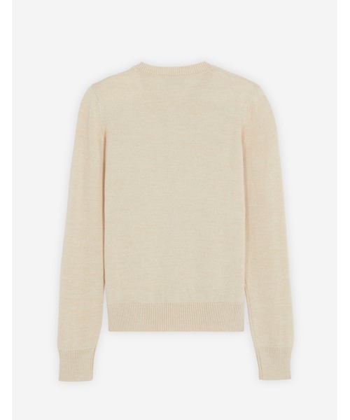 Maison Kitsune(メゾンキツネ)の「CHILLAX FOX PATCH ADJUSTED CARDIGAN(カーディガン/ボレロ・レディース・ベージュ/ブラック系その他・S/M/XS)」の5枚目の写真