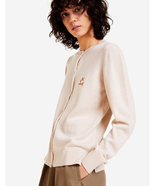 Maison Kitsune(メゾンキツネ)の「CHILLAX FOX PATCH ADJUSTED CARDIGAN(カーディガン/ボレロ・レディース・ベージュ/ブラック系その他・S/M/XS)」の10枚目の写真