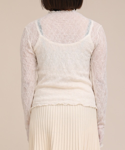 ap retro（アプレトロ）の「シアータートルレースカットソー【ZOZO限定アイテム】（Tシャツ/カットソー・レディース・ホワイト/ブラック/アイボリー・FREE）」の8枚目の写真