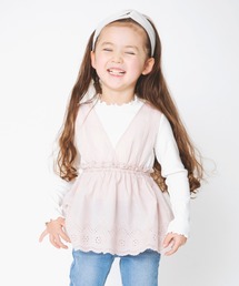 BRANSHES | 【ペア】レース重ね着風長袖Tシャツ(Tシャツ/カットソー)