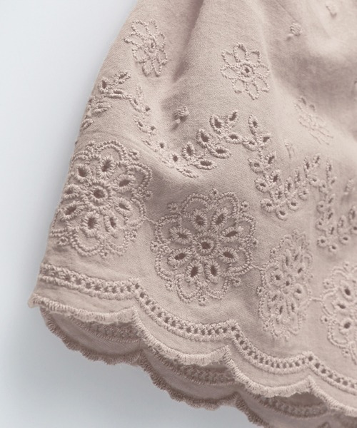 BRANSHES（ブランシェス）の「【ペア】レース重ね着風長袖Tシャツ（Tシャツ/カットソー・キッズ・ベージュ/パープル・100cm/90cm/130cm/140cm/150cm/110cm/120cm）」の22枚目の写真