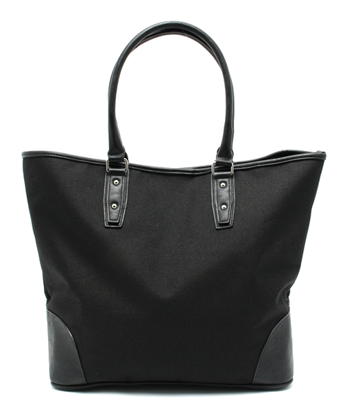 VENCEEXCHANGE（ヴァンスエクスチェンジ）の「キャンパストートBAG（トートバッグ・メンズ・ブラック/グリーン・FREE）」の2枚目の写真