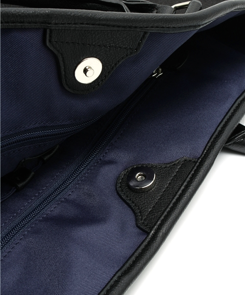 VENCEEXCHANGE（ヴァンスエクスチェンジ）の「キャンパストートBAG（トートバッグ・メンズ・ブラック/グリーン・FREE）」の10枚目の写真