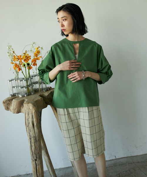 VACANCY（ヴァカンシー）の「ウィンドペンチェックハーフパンツ（その他パンツ・レディース・ホワイト/ベージュ・FREE）」の17枚目の写真