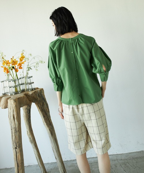 VACANCY（ヴァカンシー）の「ウィンドペンチェックハーフパンツ（その他パンツ・レディース・ホワイト/ベージュ・FREE）」の18枚目の写真