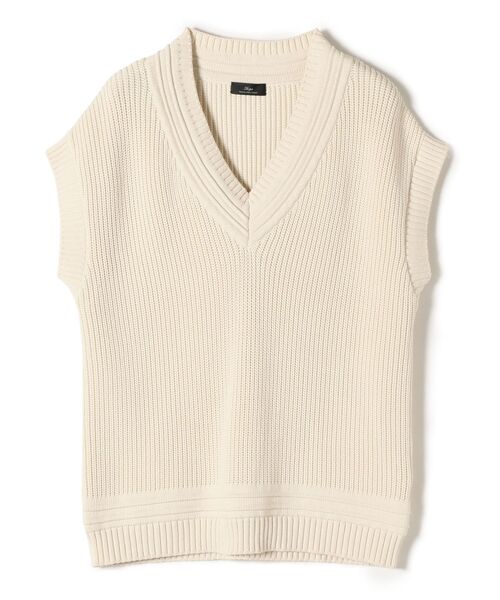 SHIPS(シップス)の「PrimaryNavyLabel:クリケットベスト(ニット/セーター・レディース・ネイビー/ナチュラル・36/38)」の10枚目の写真