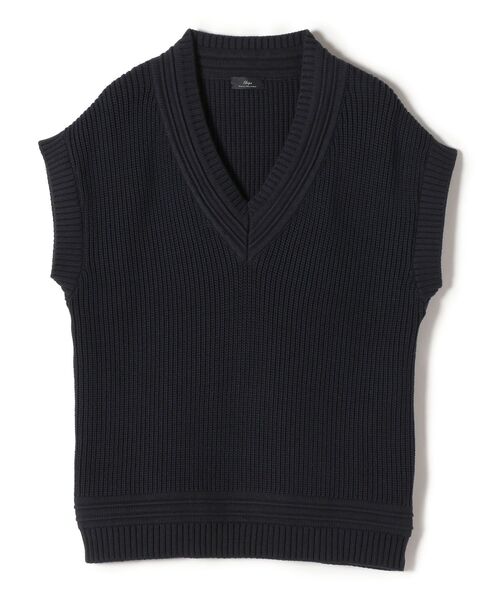 SHIPS(シップス)の「PrimaryNavyLabel:クリケットベスト(ニット/セーター・レディース・ネイビー/ナチュラル・36/38)」の11枚目の写真