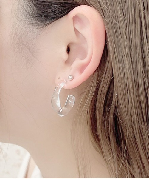 apres jour（アプレジュール）の「【apres jour×ARIAZ】アソートニュアンスピアス（ピアス（両耳用）・レディース・ダークブラウン/アイボリー/その他/ピンクベージュ・FREE）」の4枚目の写真