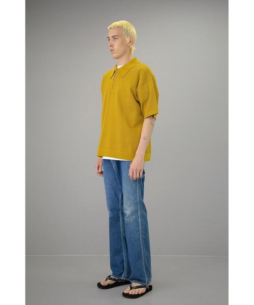 MONKEY TIME（モンキータイム）の「＜monkey time＞ HT/CTN ST MESH PL/ポロシャツ（ポロシャツ・メンズ・ブラック/マスタード・S/M/L）」の17枚目の写真