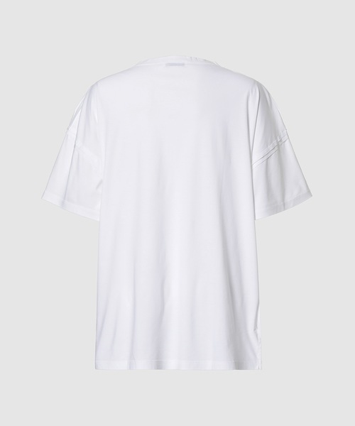 JIL SANDER（ジルサンダー）の「T-SHIRT CN SS（Tシャツ/カットソー・レディース・ホワイト・S/M/L）」の3枚目の写真