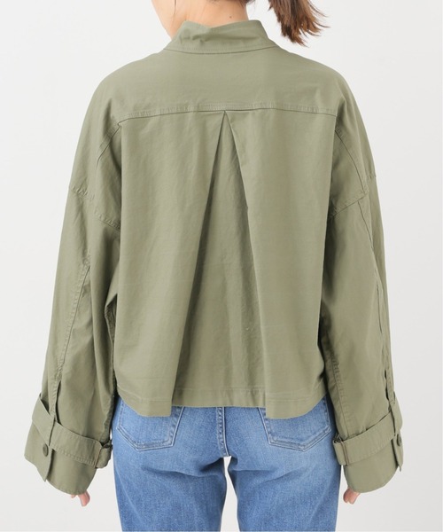 SLOBE citron.（スローブシトロン）の「SLOBE citron.ミリタリークロップドブルゾン【手洗い可能】◆（ブルゾン・レディース・カーキ・FREE）」の9枚目の写真