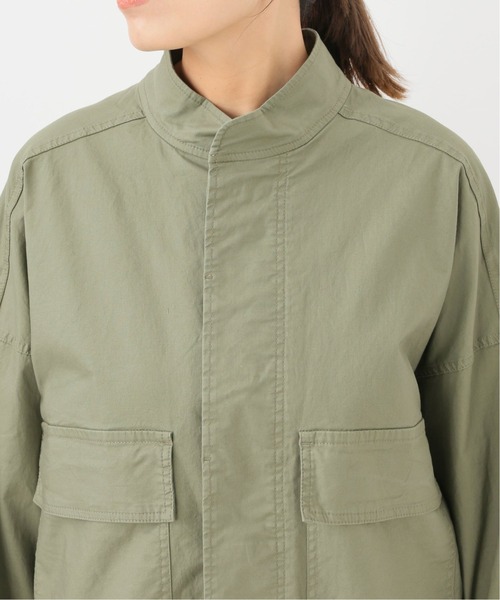SLOBE citron.（スローブシトロン）の「SLOBE citron.ミリタリークロップドブルゾン【手洗い可能】◆（ブルゾン・レディース・カーキ・FREE）」の3枚目の写真