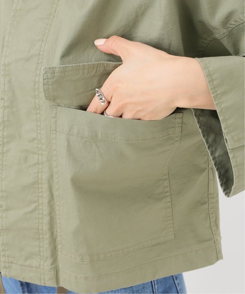SLOBE citron.（スローブシトロン）の「SLOBE citron.ミリタリークロップドブルゾン【手洗い可能】◆（ブルゾン・レディース・カーキ・FREE）」の16枚目の写真