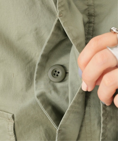 SLOBE citron.（スローブシトロン）の「SLOBE citron.ミリタリークロップドブルゾン【手洗い可能】◆（ブルゾン・レディース・カーキ・FREE）」の10枚目の写真