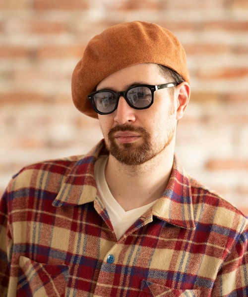 Mighty Shine（マイティシャイン）の「Mighty Shine / ペインターバスクベレー / PAINTER BASQUE BERET（ハンチング/ベレー帽・メンズ・ホワイト/チャコールグレー/ブラック/ネイビー/オレンジ/モカ・FREE）」の16枚目の写真