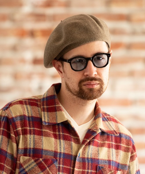 Mighty Shine（マイティシャイン）の「Mighty Shine / ペインターバスクベレー / PAINTER BASQUE BERET（ハンチング/ベレー帽・メンズ・ホワイト/チャコールグレー/ブラック/ネイビー/オレンジ/モカ・FREE）」の8枚目の写真