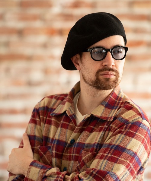 Mighty Shine（マイティシャイン）の「Mighty Shine / ペインターバスクベレー / PAINTER BASQUE BERET（ハンチング/ベレー帽・メンズ・ホワイト/チャコールグレー/ブラック/ネイビー/オレンジ/モカ・FREE）」の17枚目の写真