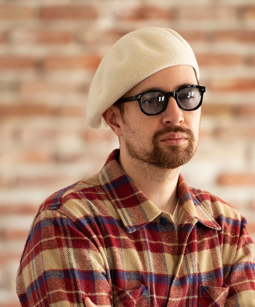 Mighty Shine（マイティシャイン）の「Mighty Shine / ペインターバスクベレー / PAINTER BASQUE BERET（ハンチング/ベレー帽・メンズ・ホワイト/チャコールグレー/ブラック/ネイビー/オレンジ/モカ・FREE）」の14枚目の写真