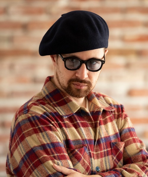 Mighty Shine（マイティシャイン）の「Mighty Shine / ペインターバスクベレー / PAINTER BASQUE BERET（ハンチング/ベレー帽・メンズ・ホワイト/チャコールグレー/ブラック/ネイビー/オレンジ/モカ・FREE）」の22枚目の写真