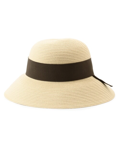 AG by aquagirl（エージーバイアクアガール）の「◆ウォッシャブルリボンキャペリン（ハット・レディース・ベージュ/オフホワイト・00）」の6枚目の写真