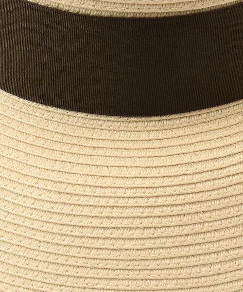 AG by aquagirl（エージーバイアクアガール）の「◆ウォッシャブルリボンキャペリン（ハット・レディース・ベージュ/オフホワイト・00）」の3枚目の写真