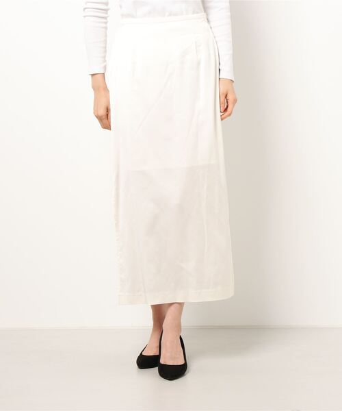 CASA FLINE（カーサフライン）の「キュプラサテンIラインスカート