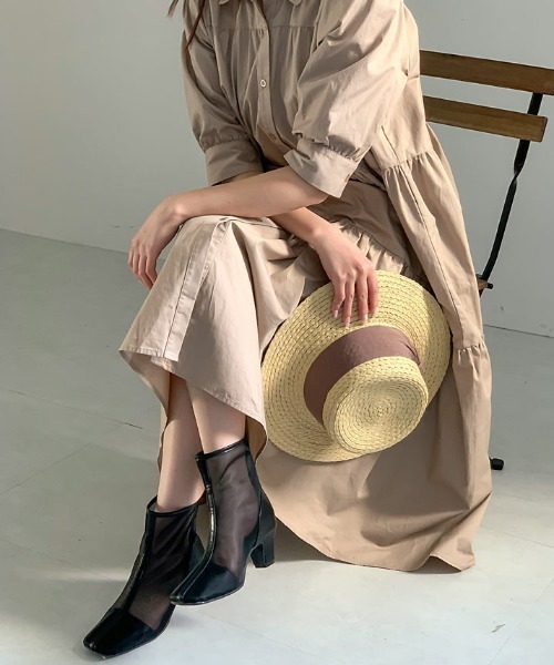 KOBE LETTUCE(コウベレタス)の「選べる2丈ティアードシャツワンピース(ワンピース・レディース・ホワイト/ホワイト系その他/ベージュ系その他/ブラック/グレイッシュベージュ/グリーン系その他/ミント/ブラック系その他/グリーン系その他2・1/2)」の19枚目の写真