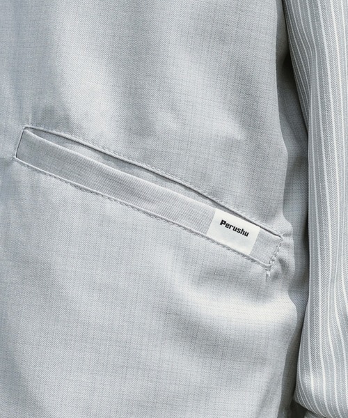Perushu（ペルーシュ）の「【セットアップ着用可】スプリングアシメオーバーベスト（ベスト・メンズ・モカ/グレー・LARGE/MEDIUM）」の20枚目の写真