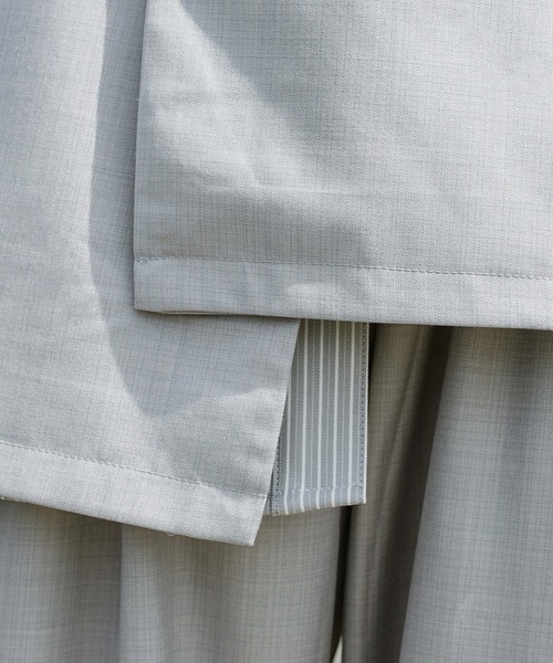 Perushu（ペルーシュ）の「【セットアップ着用可】スプリングアシメオーバーベスト（ベスト・メンズ・モカ/グレー・LARGE/MEDIUM）」の17枚目の写真