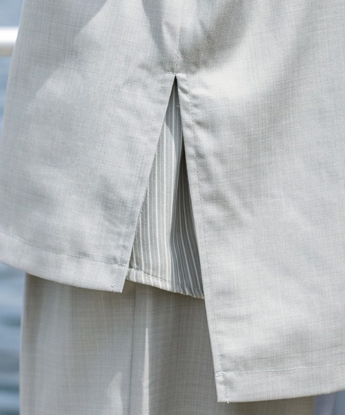 Perushu（ペルーシュ）の「【セットアップ着用可】スプリングアシメオーバーベスト（ベスト・メンズ・モカ/グレー・LARGE/MEDIUM）」の18枚目の写真