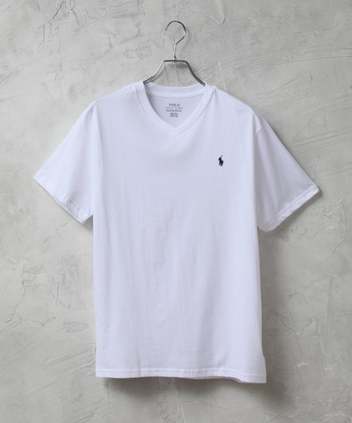 POLO RALPH LAUREN（ポロ ラルフ ローレン）の「【POLO RALPH LAUREN/ポロ ラルフローレン】ポニー刺繍 Vネック半袖Tシャツ（ボーイズライン）（Tシャツ/カットソー・メンズ・ホワイト/ブラック/ネイビー/グレー・L/XL）」の16枚目の写真