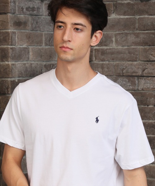 POLO RALPH LAUREN（ポロ ラルフ ローレン）の「【POLO RALPH LAUREN/ポロ ラルフローレン】ポニー刺繍 Vネック半袖Tシャツ（ボーイズライン）（Tシャツ/カットソー・メンズ・ホワイト/ブラック/ネイビー/グレー・L/XL）」の22枚目の写真
