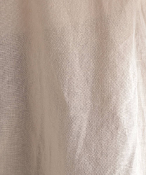 Andemiu（アンデミュウ）の「オーバーリネンシャツ951768（シャツ/ブラウス・レディース・イエロー/アイボリー・FREE）」の16枚目の写真