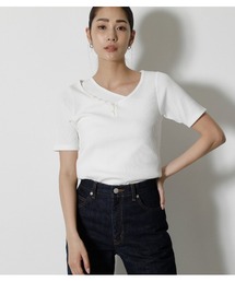 AZUL by moussy | ASYMMETRY LAYERD SET TOPS/アシメトリーレイヤードセットトップス(Tシャツ/カットソー)